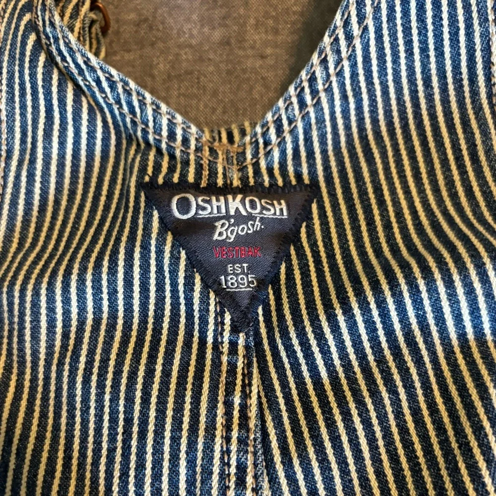 Oshkosh‎ Striped engineer overalls Vintage 18mo